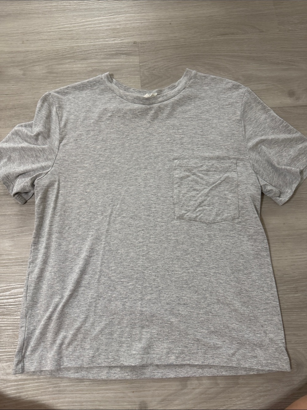Aritzia Light Heather Gray Short-Sleeve Pocket Tee